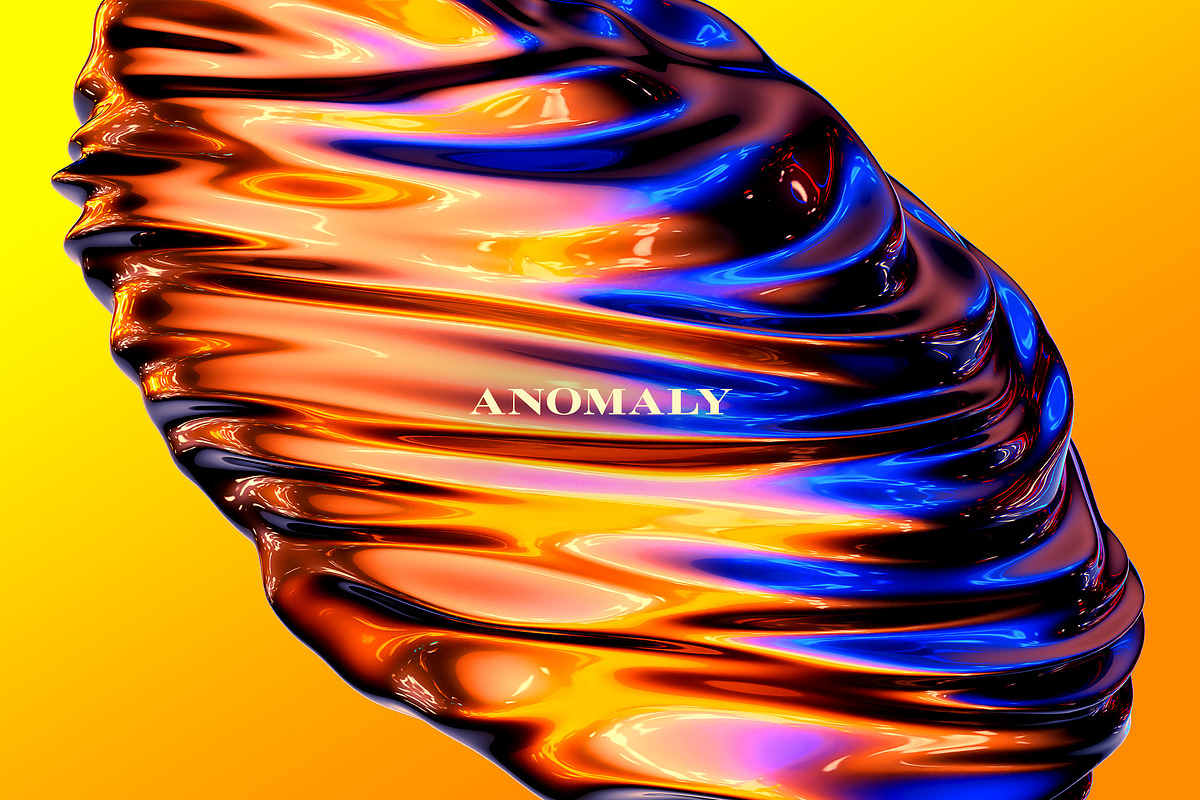 Anomaly: Fluid Metallic Shapes, a Texture Graphic by Chroma Supply (Photo 3 of 10)
