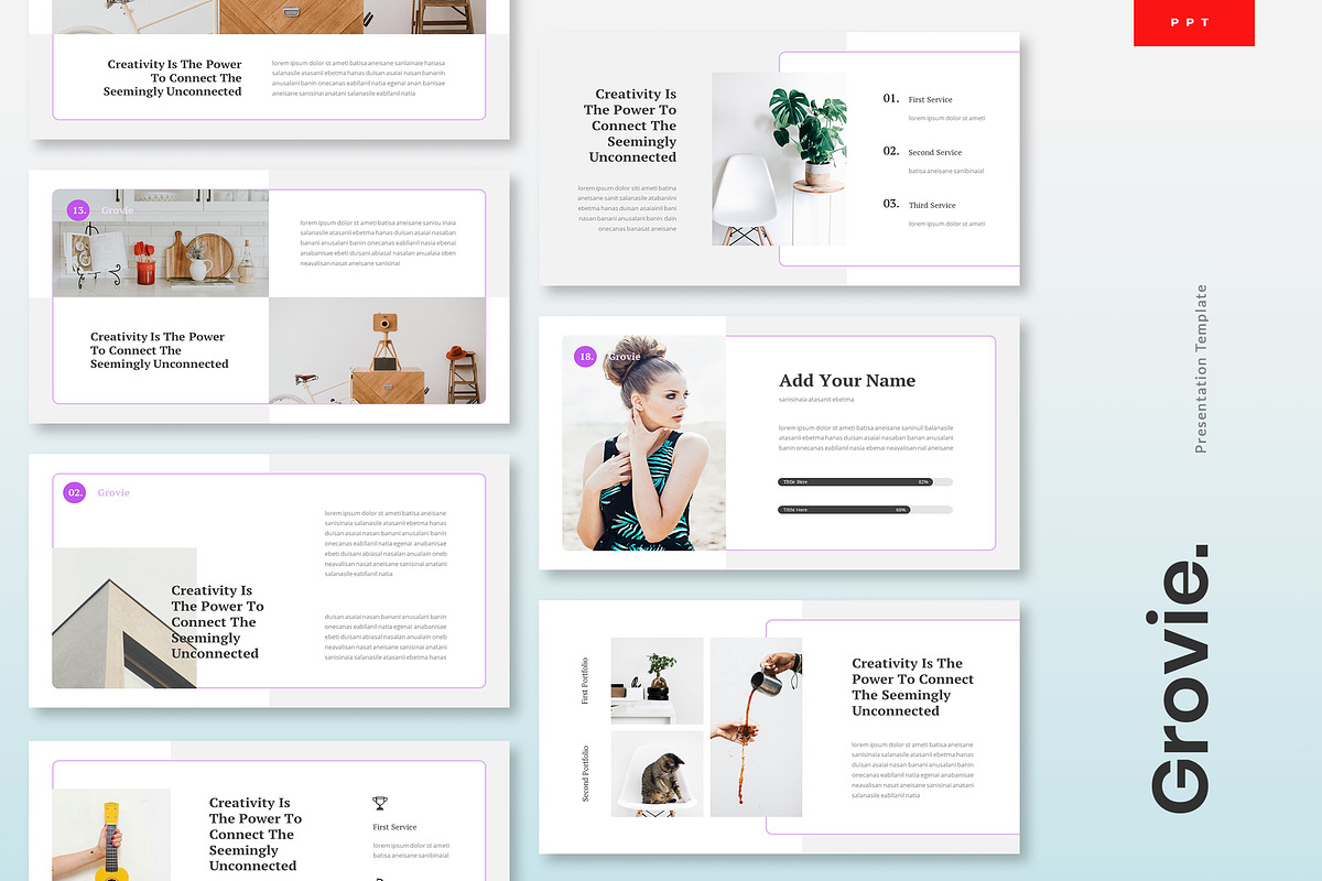 Grovie - Creative Powerpoint, a Presentation Template by naulicreative (Photo 3 of 4)
