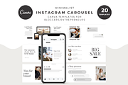 Minimalist, Instagram Carousel Canva, a Social Media Template by The Blog Creative (Thumbnail 1 of 7)