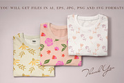 Flowers and leaves illustrations, a Decorative Illustration by La Petite Line Art (Thumbnail 11 of 11)