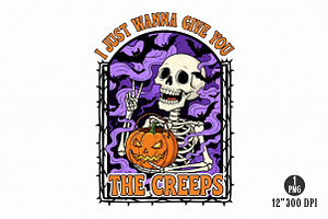 Skeleton Halloween Quote PNG, an Illustration by Dream Creation