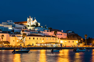 Ferragudo village with fishing boats stock photo containing portugal and, an Architecture Photo by Leonid Andronov