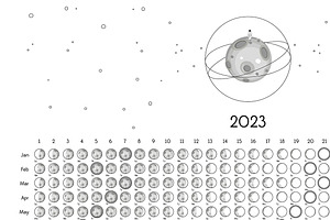 Moon Calendar 2023 Classic