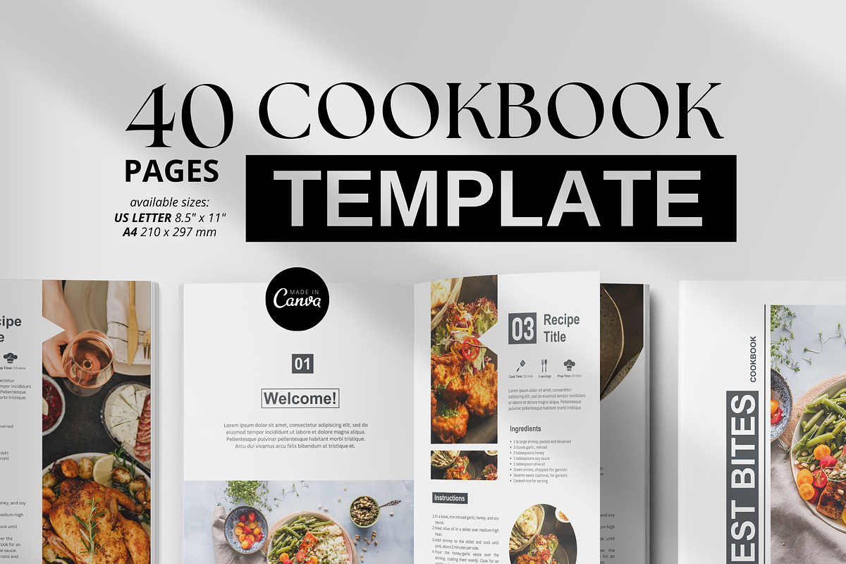 Recipe Cookbook Template, a Print Template by izeumi (Photo 1 of 4)