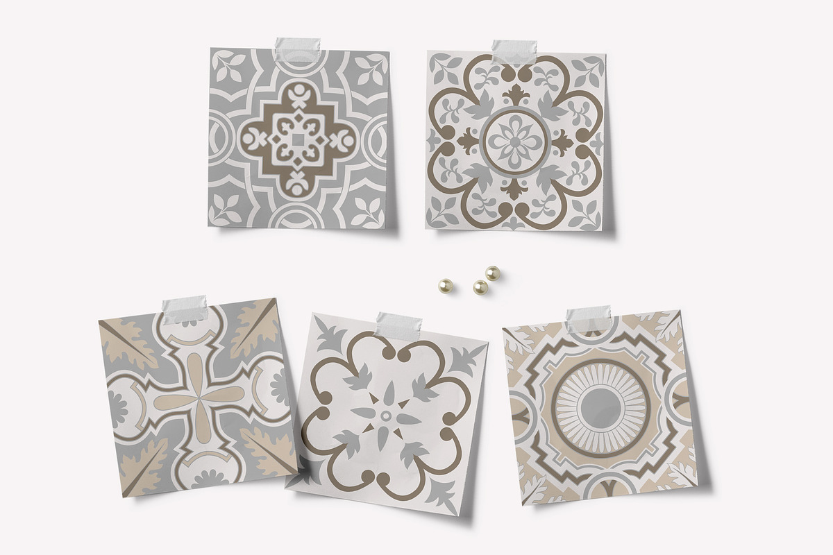 Spanish Charm - Vector Tiles Set 1, a Decorative Illustration by ilonitta (Photo 2 of 5)
