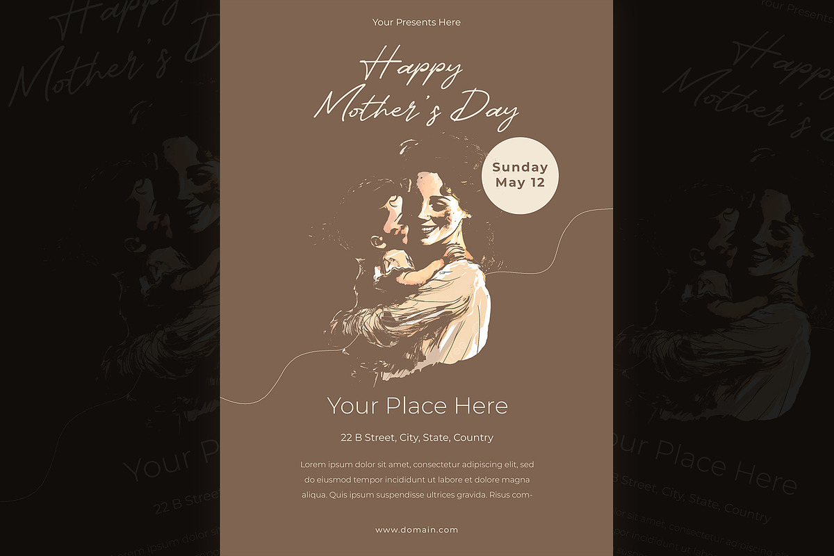 Beautiful mother's day poster, a Flyer Template by kamalrawat_gd (Photo 2 of 2)