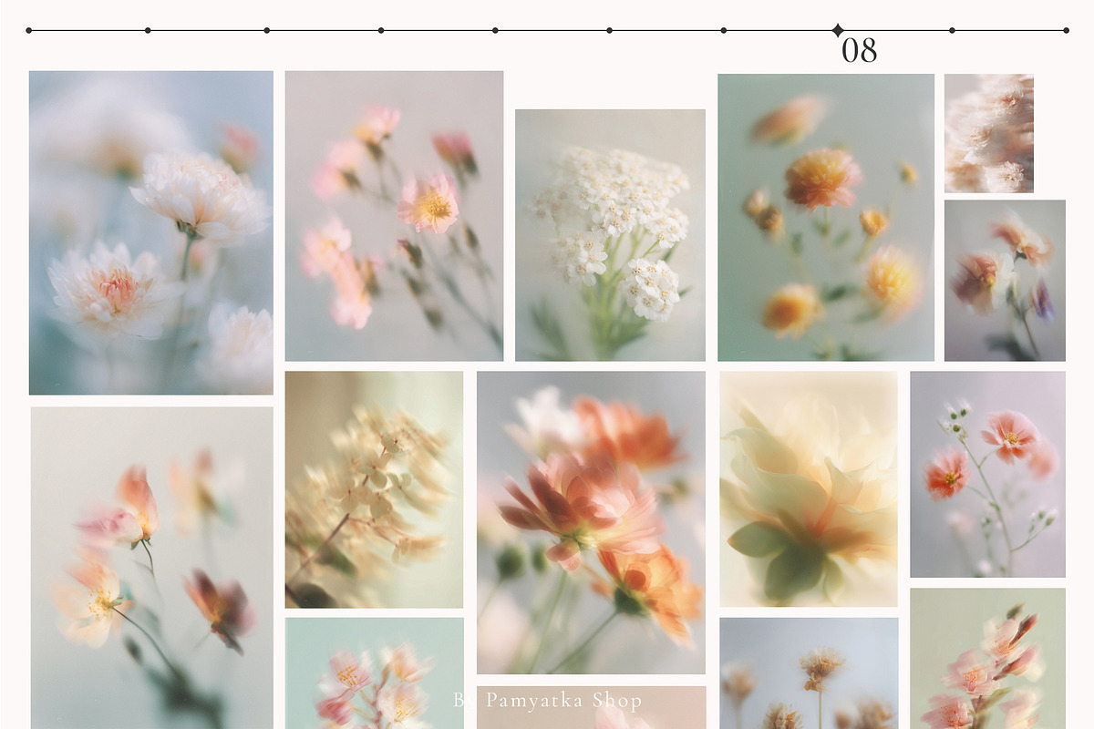 Airy flowers- Blurred floral set, a Background Graphic by Pamyatka Shop (Photo 8 of 11)