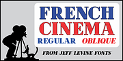 French Cinema JNL, a Serif Font by Jeff Levine Fonts (Thumbnail 1 of 5)