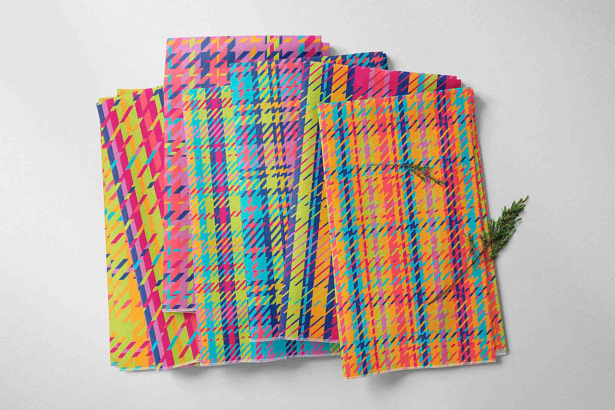 Bright Colorful Plaid Digital, a Pattern Graphic by Lucyinyourheart (Photo 5 of 10)