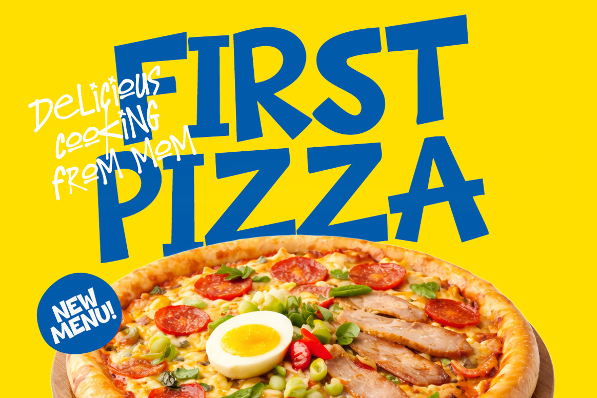 Bore Chunk - Food Font, a Handwritten Font by Ideal Eksis (Photo 3 of 10)