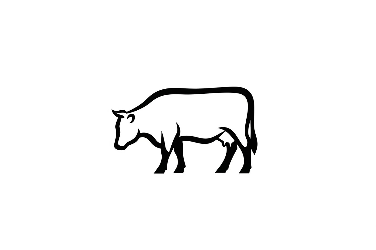 Farm Cow Silhouette Vector Bundle, an Illustration by Designs_River (Photo 5 of 51)