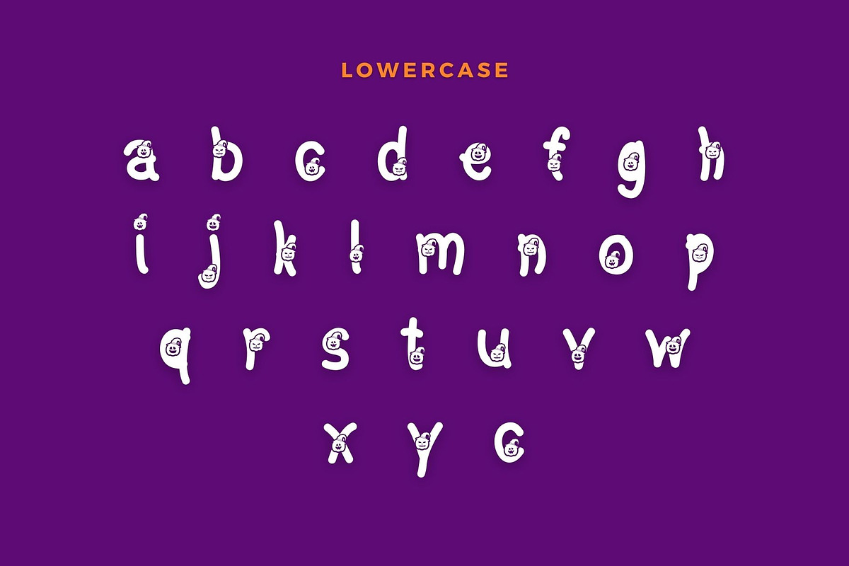 Halloween Pumpkin - Decorative font, a Sans Serif Font by Brown Cupple (Photo 3 of 6)