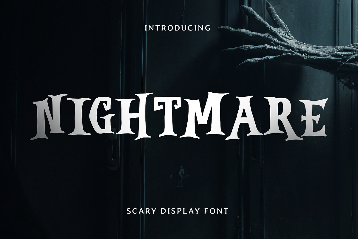 NIGHTMARE - Halloween Font, a Handwritten Font by Mozatype (Photo 1 of 10)
