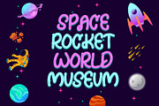 Bigspace Rocket - Kids Bold Fun Font, a Blackletter Font by Dhabee (Thumbnail 9 of 9)