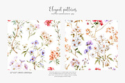 watercolor seamless pattern set, a Pattern Graphic by Patishop Art (Thumbnail 3 of 7)