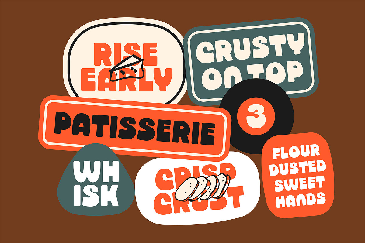 Oven Bake – Bold Retro Display Font, a Font by Versetype (Photo 8 of 15)
