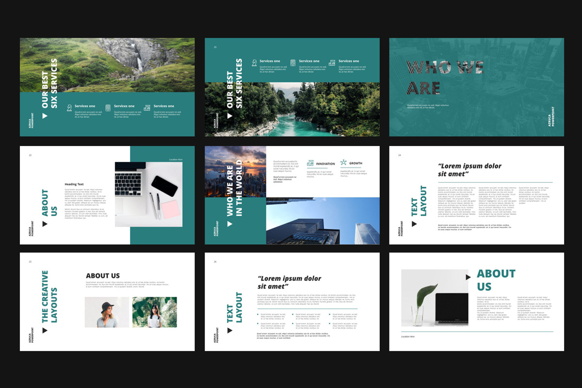 Azruca Powerpoint Templates, a Presentation Template by Azruca (Photo 4 of 11)