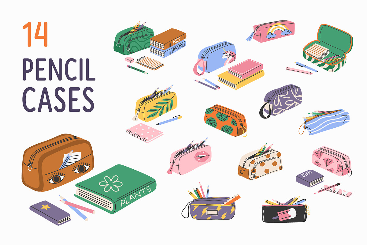 100+ School Supplies Clipart Kit, an Education Illustration by IuliiaSavko (Photo 4 of 8)