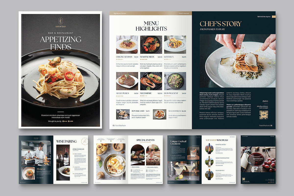 Menu Brochure Template, a Brochure Template by BrandPacks (Photo 4 of 4)