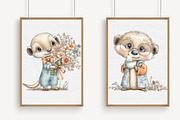 Whimsical Meerkat Clipart, an Illustration by Libby Wishes (Thumbnail 4 of 7)