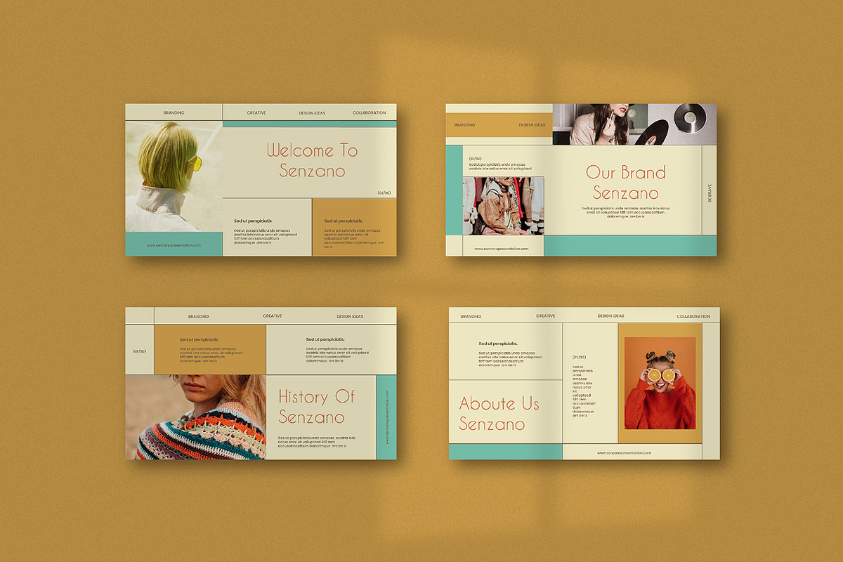 Senzano Fashion Powerpoint Template, a Templates & Theme by nyilstudio (Photo 7 of 7)