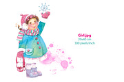 Watercolor Christmas Characters, a Person Illustration by Marina.Markizova (Thumbnail 5 of 5)