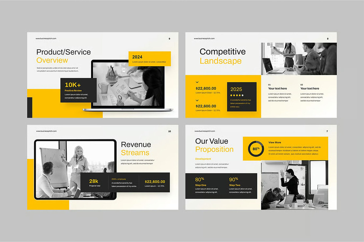 Business Pitch Google Slides, PPoint preview 4