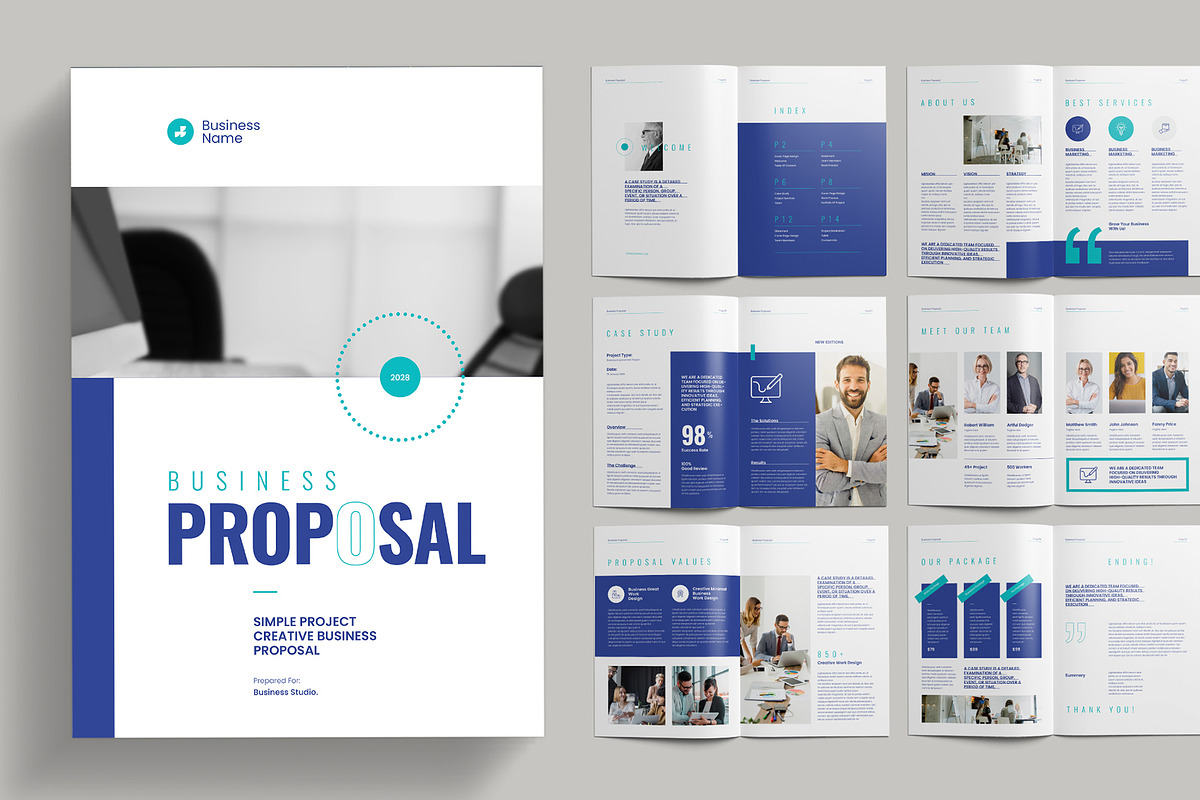 Proposal Template, a Brochure Template by Pixelpick