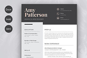 Resume Amy 2 pages, a Resume Template by sz81 (Thumbnail 1 of 5)
