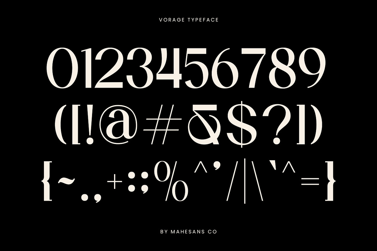 Vorage | Modern Minimalist Typeface, a Serif Font by Mahesans Co (Photo 6 of 10)