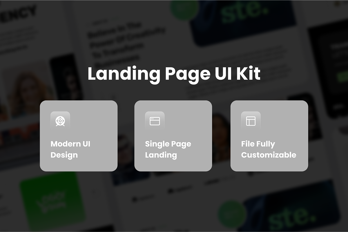 Stellar Creative Agency Landing Page, a Landing Page Template by SquidPixey (Photo 2 of 5)