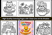 Cat Moments Cute Life Coloring Pages, an Animal Illustration by Design Station (Thumbnail 2 of 3)