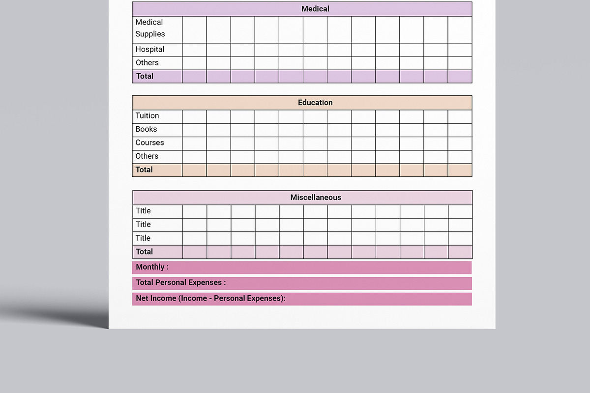 Budget Templates, a Stationery Template by MightyDesign (Photo 5 of 8)