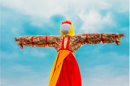 Close-Up Faceless Straw Effigy Of, a Holiday Photo by Our Amazing World