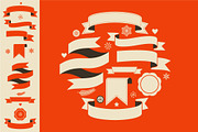 Set of christmas ribbons & banners, an Illustration by Marish (Thumbnail 1 of 3)