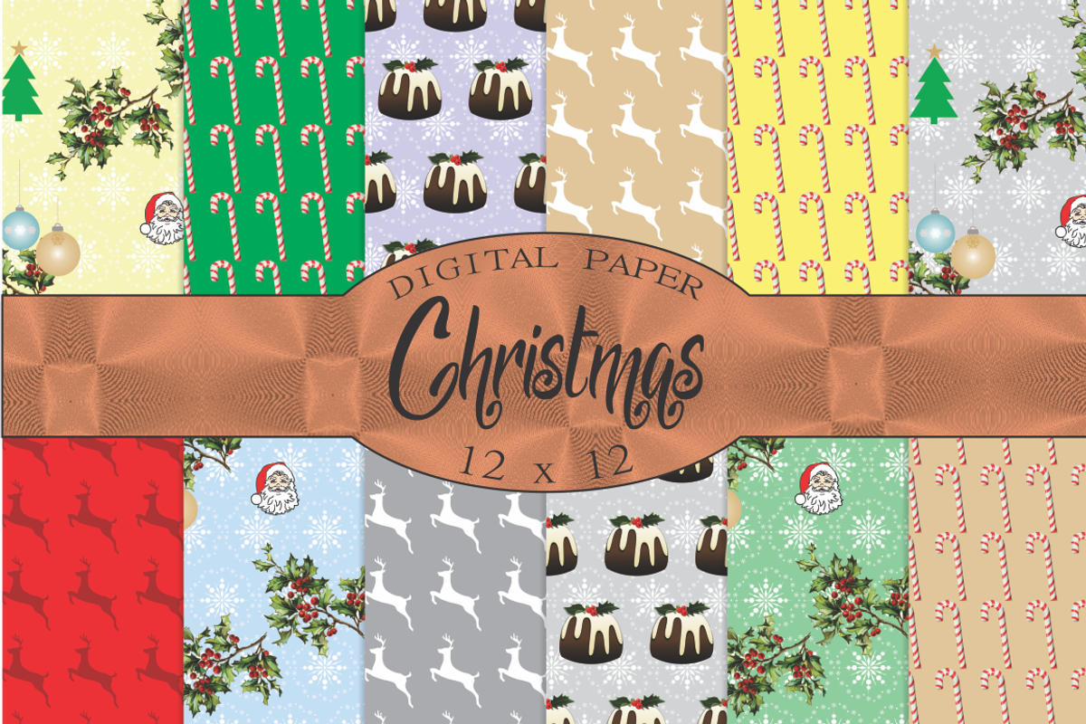 Christmas seamless patterns, a Pattern Graphic by Kiwi Fruit Punch