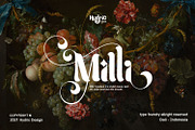 Milli | Luxury Serif Display Font, a Sans Serif Font by Hydric Design (Thumbnail 1 of 9)