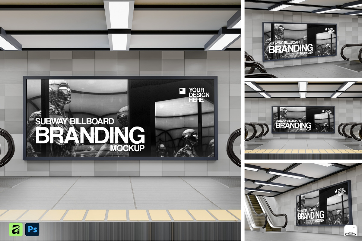 Billboard Mockup, an Advertising Mockup by Claymoon Lab (Photo 2 of 9)