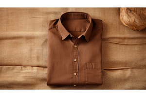 up brown shirt ai generated, a Background Photo by pikepicture