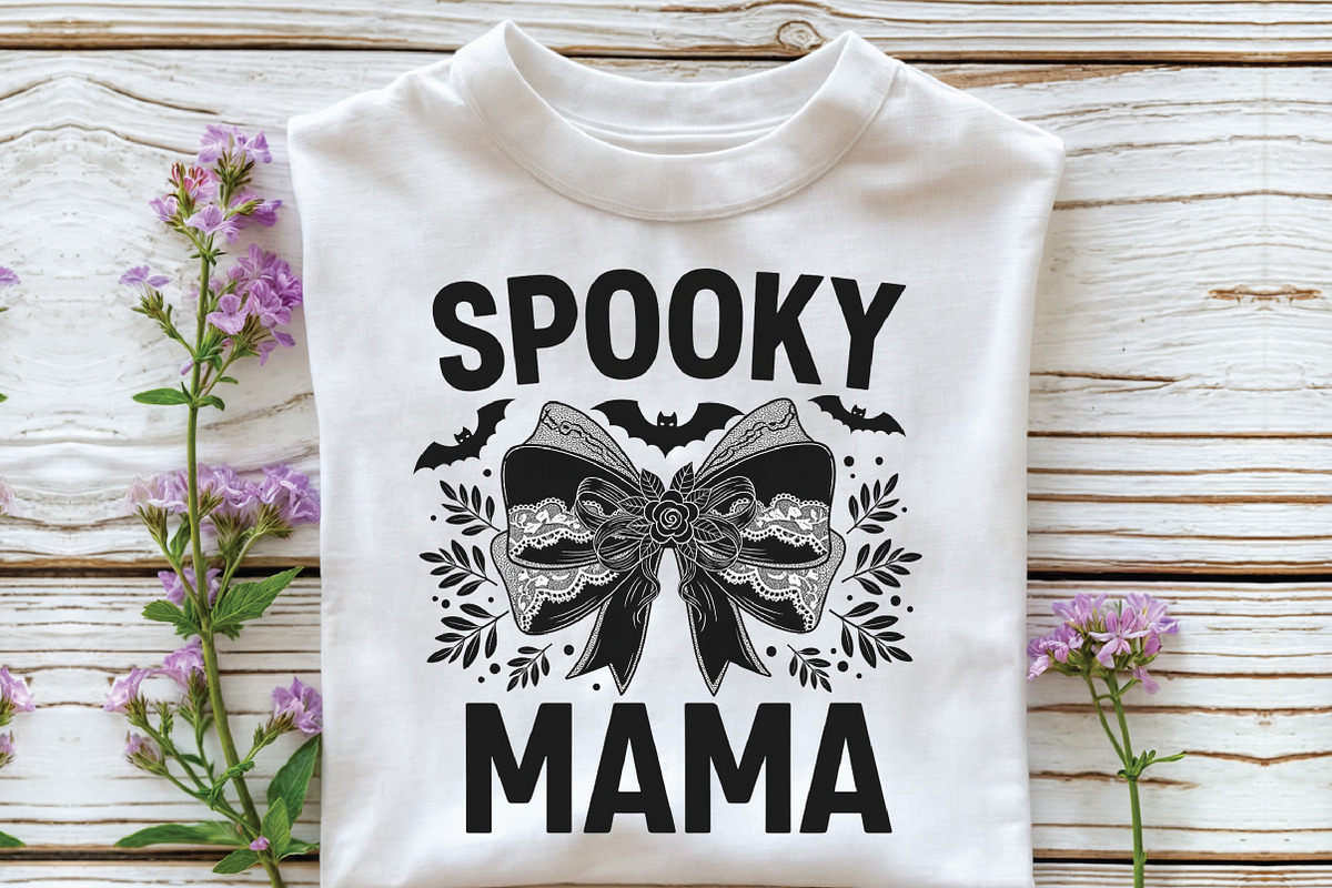 Spooky Mama PNG Coquette Halloween, an Illustration by CraftArtStudio (Photo 3 of 4)