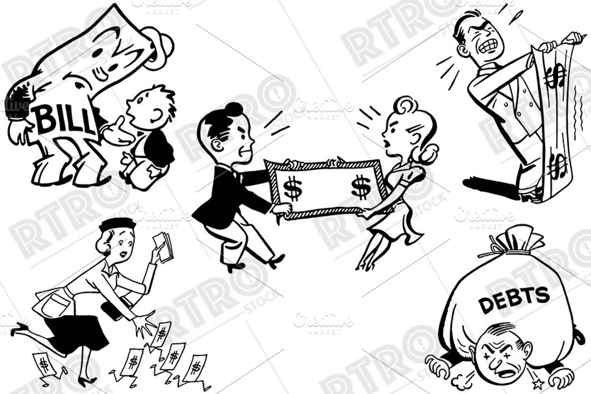 RTRO Money & Debt 1, an Illustration by RTRO Stock (Photo 5 of 5)