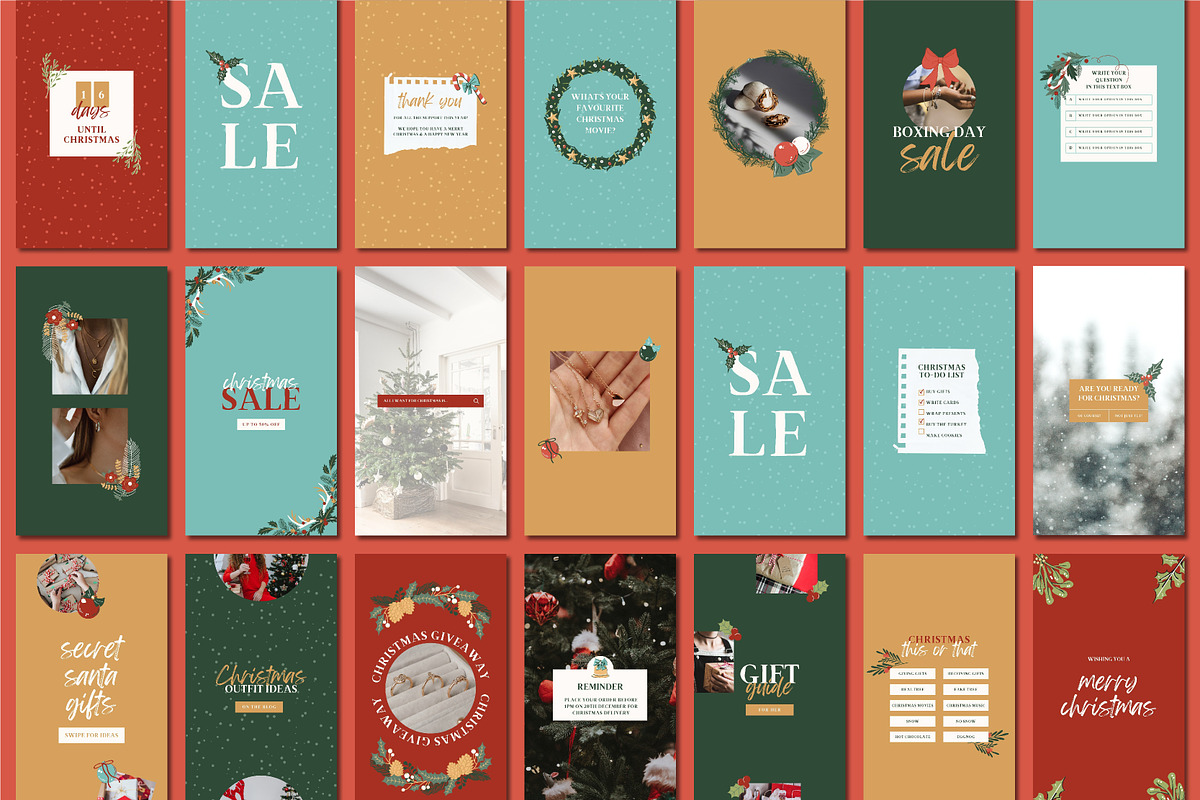 Christmas Instagram Stories, a Social Media Template by Templatez.Co (Photo 2 of 5)
