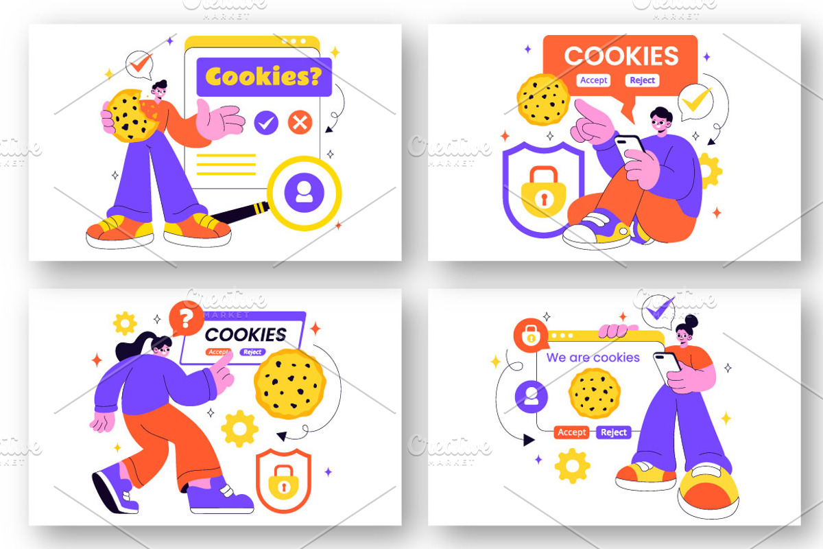 10 Internet Cookies Technology, a Technology Illustration by denayunebgt (Photo 3 of 4)