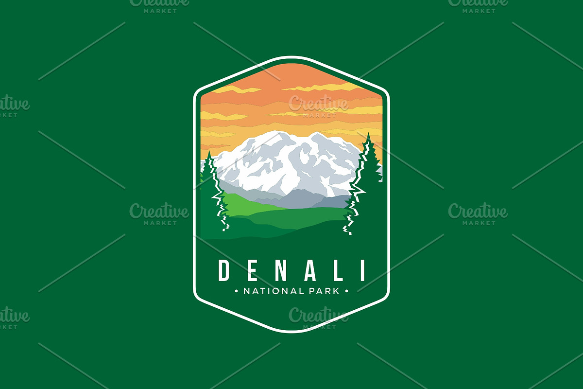 Denali National Park Emblem Logo, a Branding & Logo Template by swarnstudio