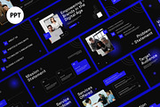 Black Purple Gradient Pitch Deck PPT, a Presentation Template by graphicook (Thumbnail 1 of 5)