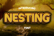 Nesting Display Font, a Sans Serif Font by twinstd (Thumbnail 1 of 10)