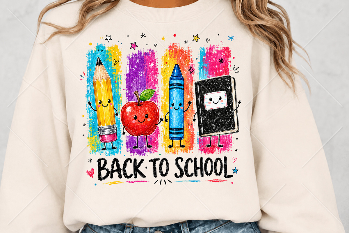Cute Back to School Sublimation PNG, a Seasonal Illustration by Canvas Craft (Photo 5 of 6)