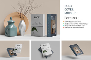 Book Cover Mockup A4, a Magazine Template by Creative_A23