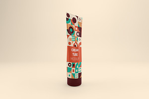 Cream Tube Mockup, a Packaging Mockup by Qaleb Studio