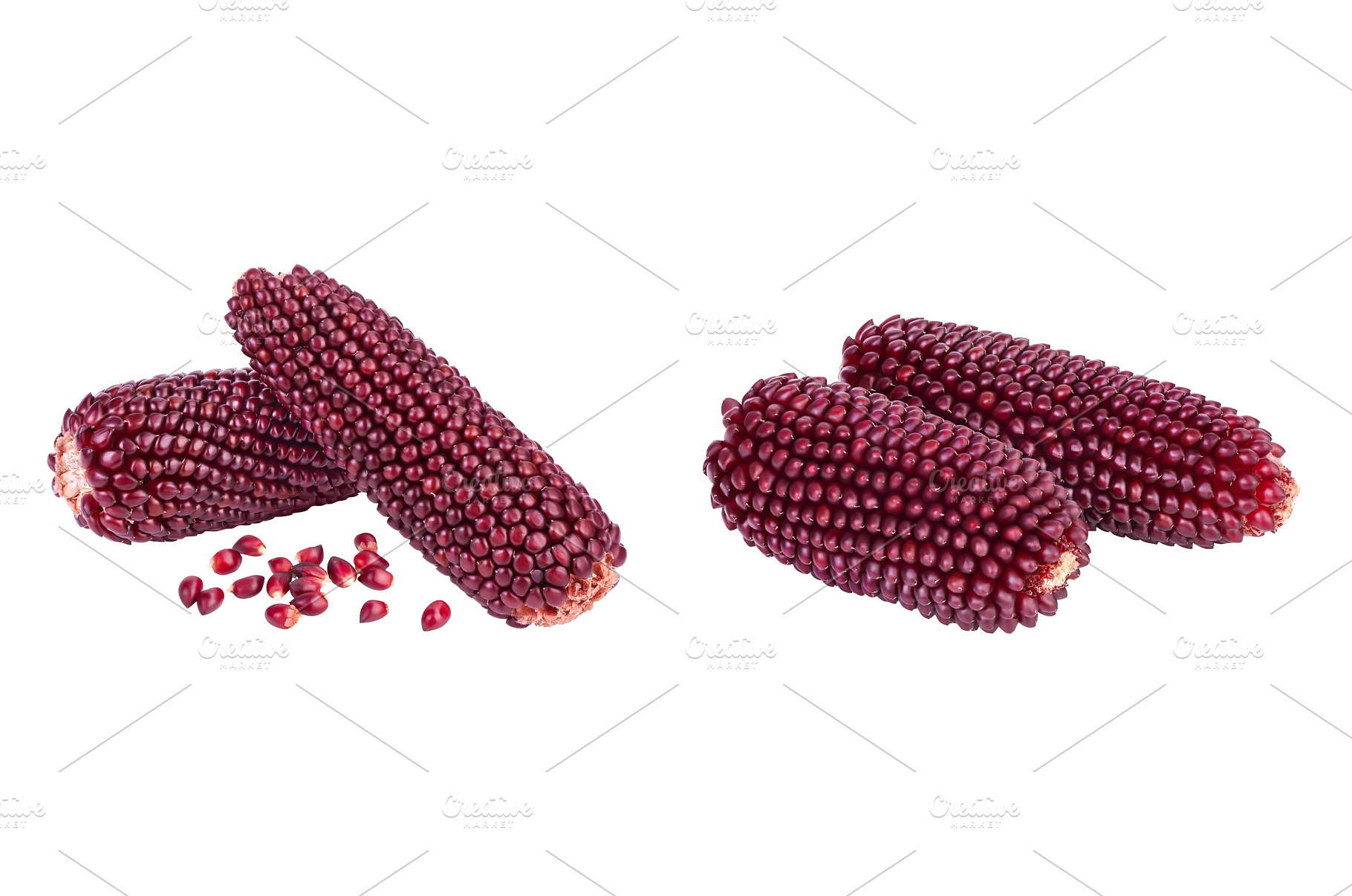 Purple corn or maize isolated on, a Food & Drink Photo by NataPhoto
